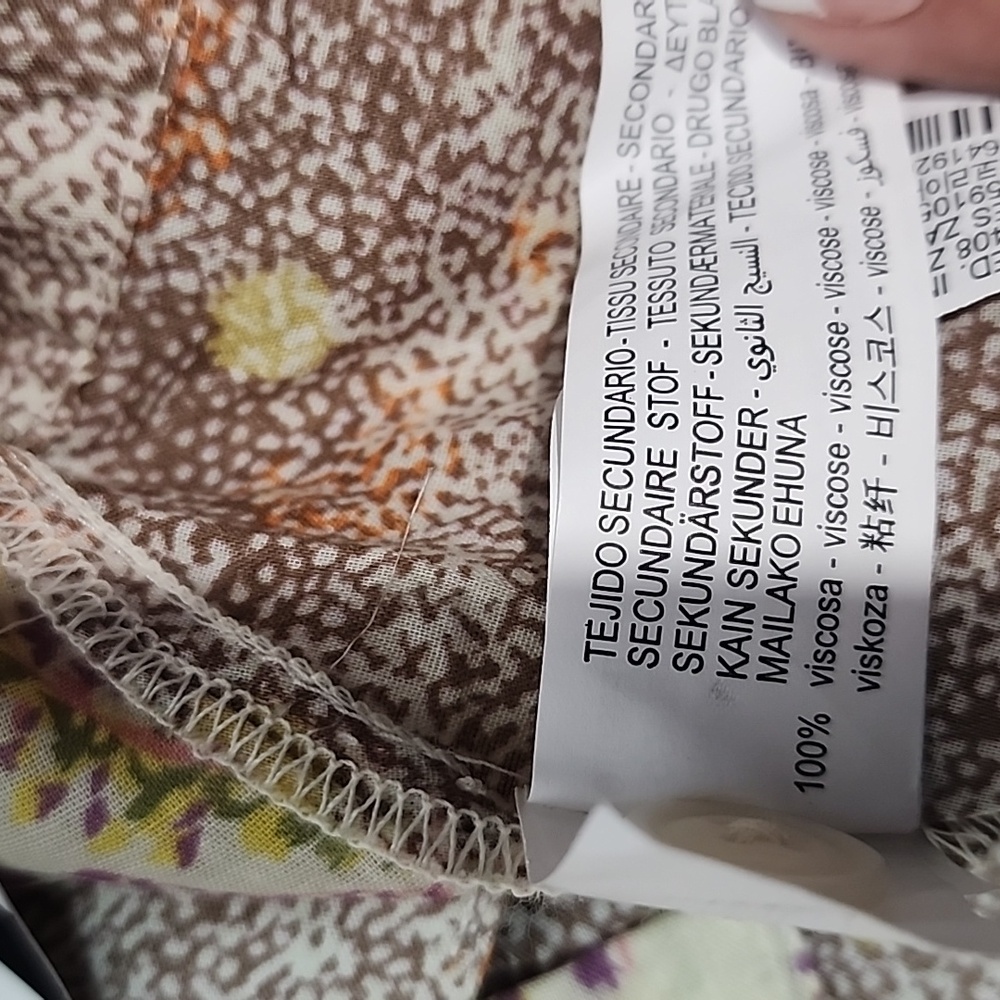 Zara Patchwork Cotton Women's Pants. XS - Picture 14 of 14